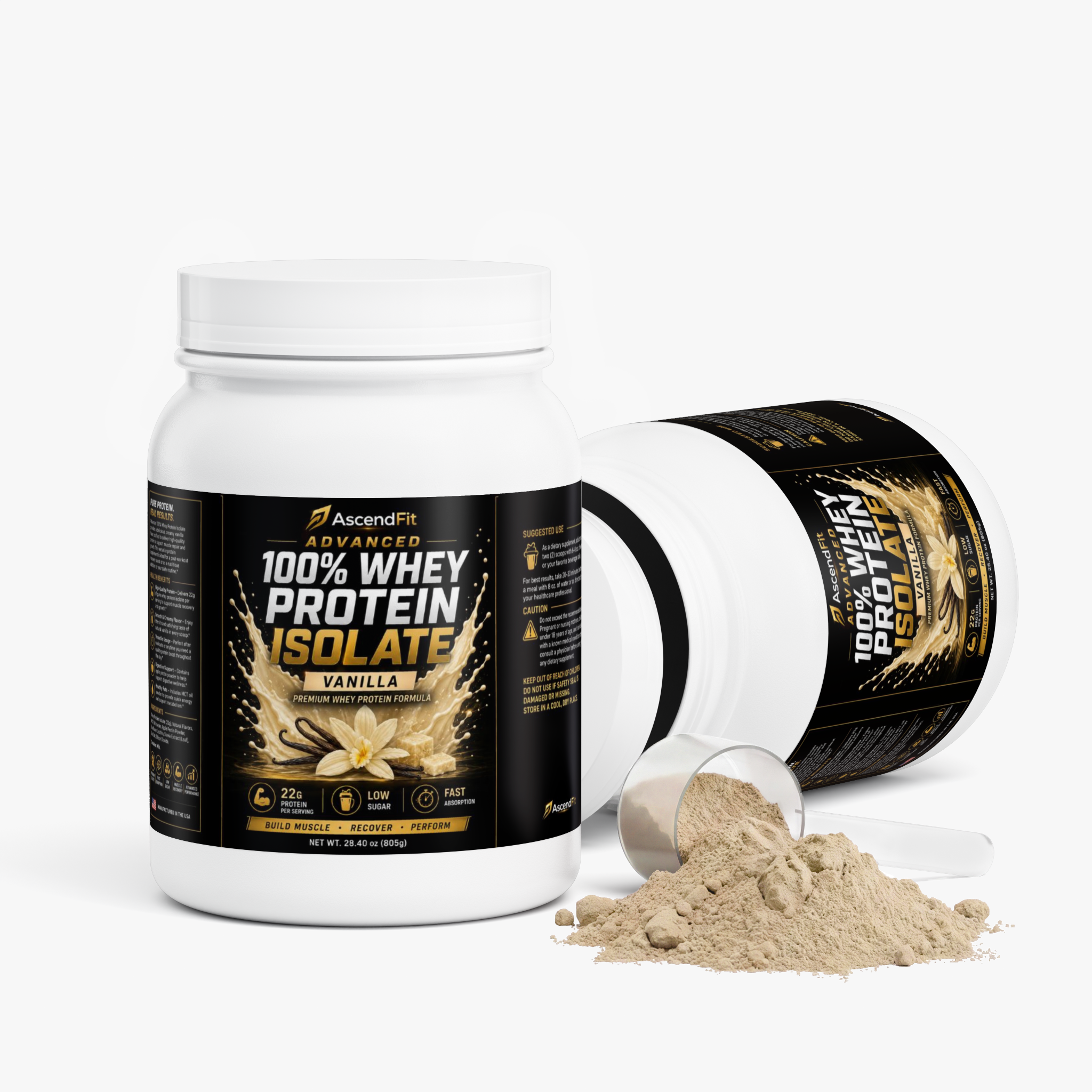 Advanced 100% Whey Protein Isolate (Vanilla)